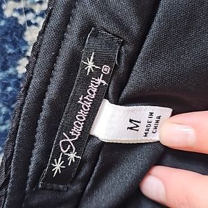 Black strapless dress